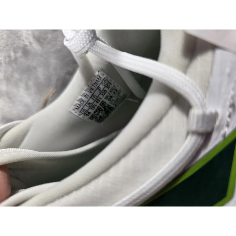 Adidas Men's Adizero Afterburner 8 Metal Baseball Cleats‎ White/Green Size 14